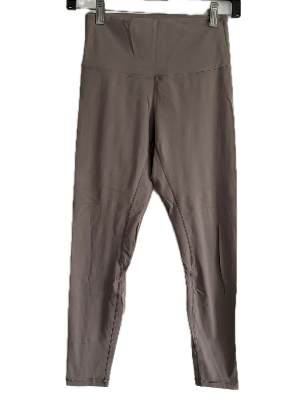 Savvi Fit Sskin Leggings in a matte taupe/brown color